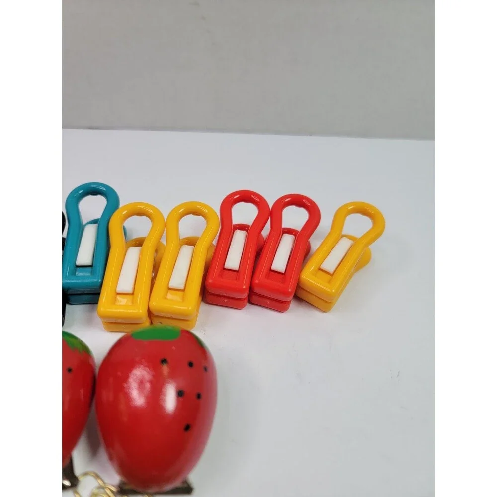 Assorted Office Clips Lot Paper Clips Magnetic Strawberry Clips Color Plastic...